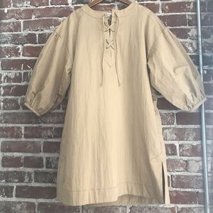 Rodebjer Sinmin Dress Sand Size Medium (Oversized)